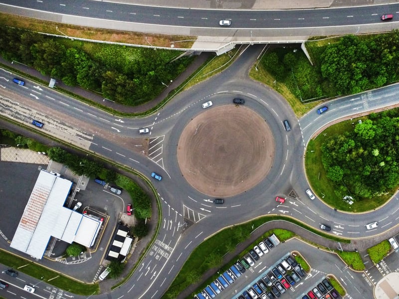 Slip roads on and off the motorway meet Cowglen Avenue, New Pollok Avenue and Fairchild Avenue to the east side of the busiest shopping centre on the south side of Glasgow.
The Crashmap collision analysis website recorded one serious incident between 2019 and 2023 (latest available data).
Neil Greig: "The issue here is more about confusing markings rather than capacity. Traffic coming round the roundabout to access parts of the shopping centre frequently come into conflict with fast-arriving traffic from the M77 slip road. Clearer markings and signposting is needed and other measures to try and reduce the speed of traffic on the roundabout." Glasgow City Council said it had no plans to alter the roundabout.