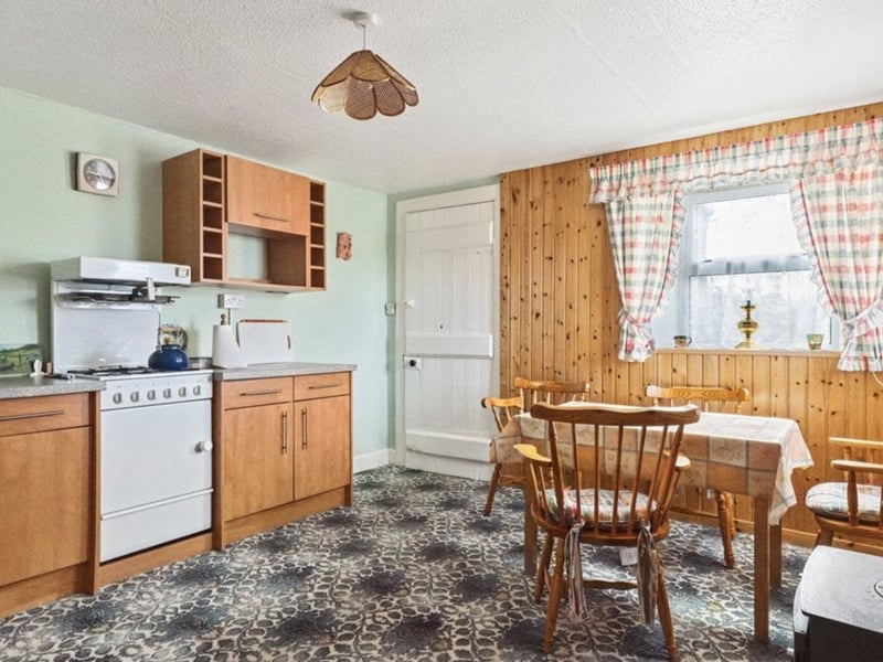 The house has a spacious dining kitchen.