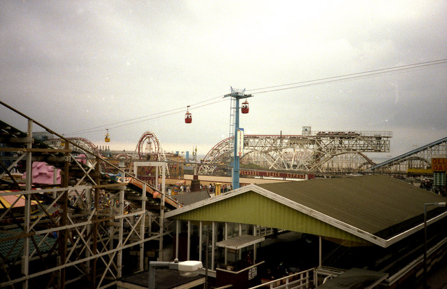 A scene at Blackpool Pleasure Beach