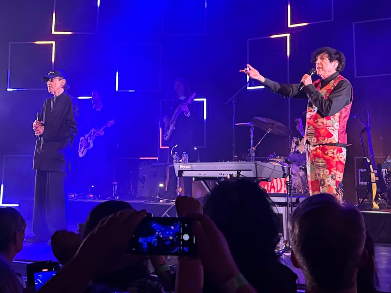 Russell proudly announced that their new album had gone to number one in Scotland (but not in England!).
