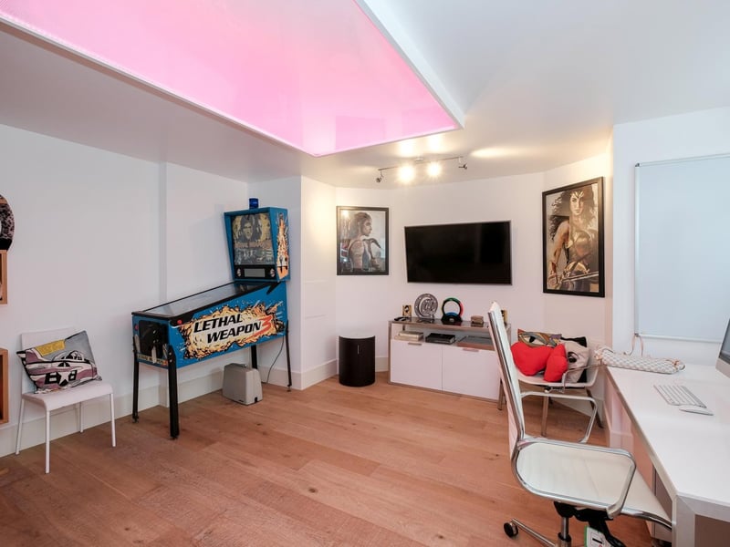 The modern games room which could also serve as a home office