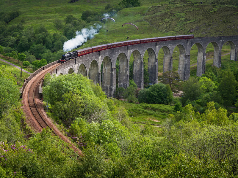 Made globally famous by the Harry Potter films, the Glenfinnan Viaduct Trail in the Highlands has a star rating of 4.7, 92,900
Instagram hashtags, 7,000 TikTok views, 8,152 reviews and 103 'beautiful' reviews. 