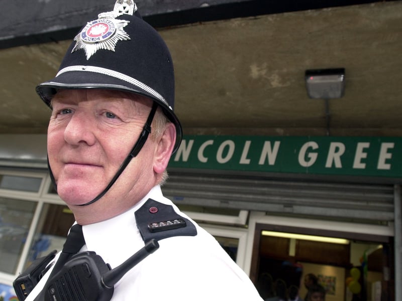 Community bobby PC Tony Sweeney pictured in June 2001.