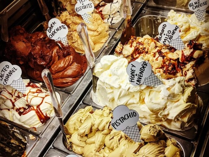 Mary’s Milk Bar, which is located on Grassmarket in Edinburgh has been described as “godly” by customers. The ice cream parlour serves up a wide variety of ice cream flavours, homemade gelato with a vintage-inspired shop. 
