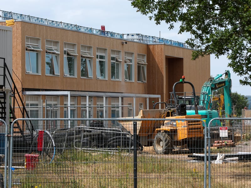 Construction site at Marrelsmoor Avenue, Waterlooville, where Newlands Primary Academy is being built

Picture: Chris Moorhouse (250625-32)
