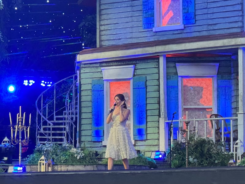 Lana Del Ray was late on stage - building up the anticipation.