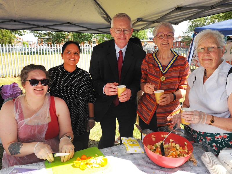 Hilary Benn MP with South Leeds based charity Health For All, whose vision is health and wellbeing for all. Pictured, from left, are Lylie Richardson, Bally Kaur, Hillary Benn MP, Coun Al Garthwaite, and Christine Watson 