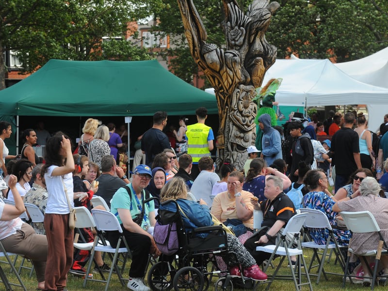 People gathered in their hundreds for this year's Beeston Festival