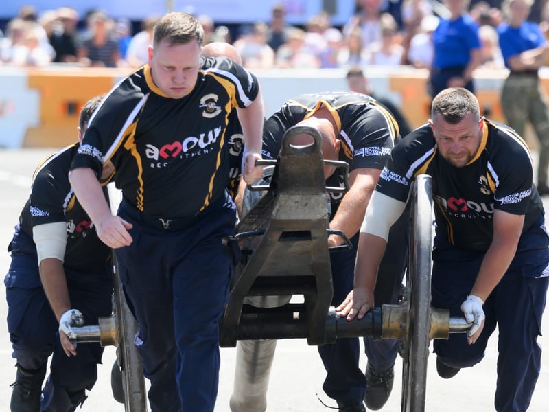 HMS Excellent Field Gun team