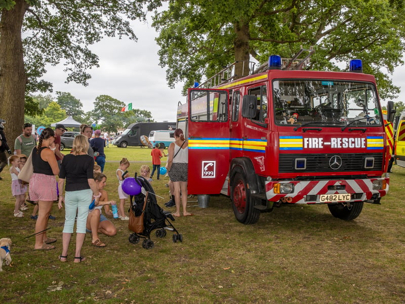Pictured - The fire engine was a big hit!
Photos by Alex Shute