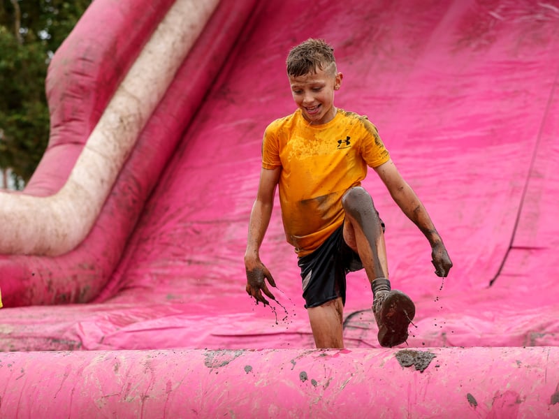 Muddy fun
Picture: Chris Moorhouse (280625-024)