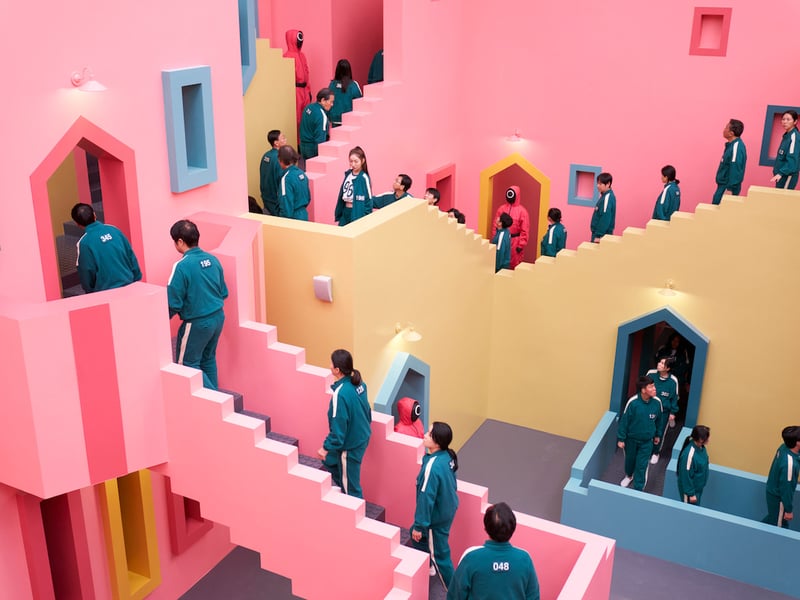 Squid Game barrelled towards its first season conclusion in this episode - which introduced viewers to the idea that masked VIPs are on the island watching the games play out. It has a 7.9/10 rating on IMDb based on 18,000 user reviews.