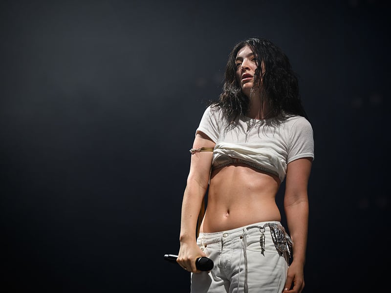 New Zealand star Lorde was another surprise act, playing her new album in full.