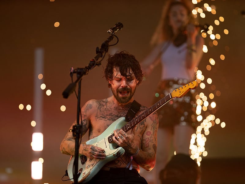 Scottish band Biffy Clyro warmed the crowd up for headliners The 1975 on Friday night.