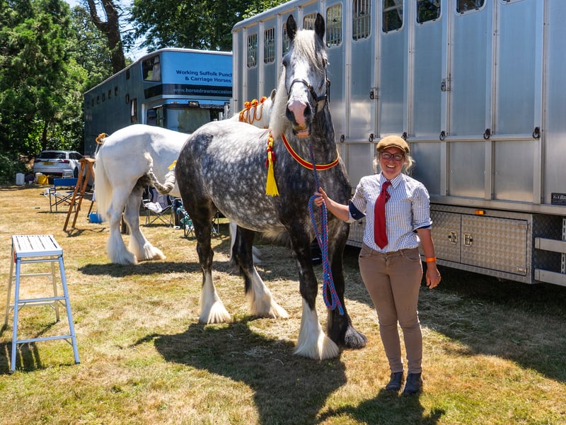 Charlotte with Charlie the horse
Pictured by Alec Chapman