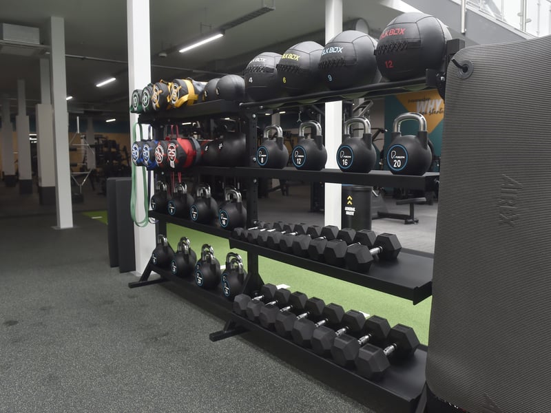 The free weights area at PureGym in Havant