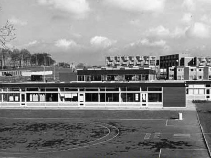 Dr. John Bingham Primary School, Batemoor Road, Jordanthorpe, Sheffield, in March 1968. It closed as the result of an amalgamation on September 1, 2003.