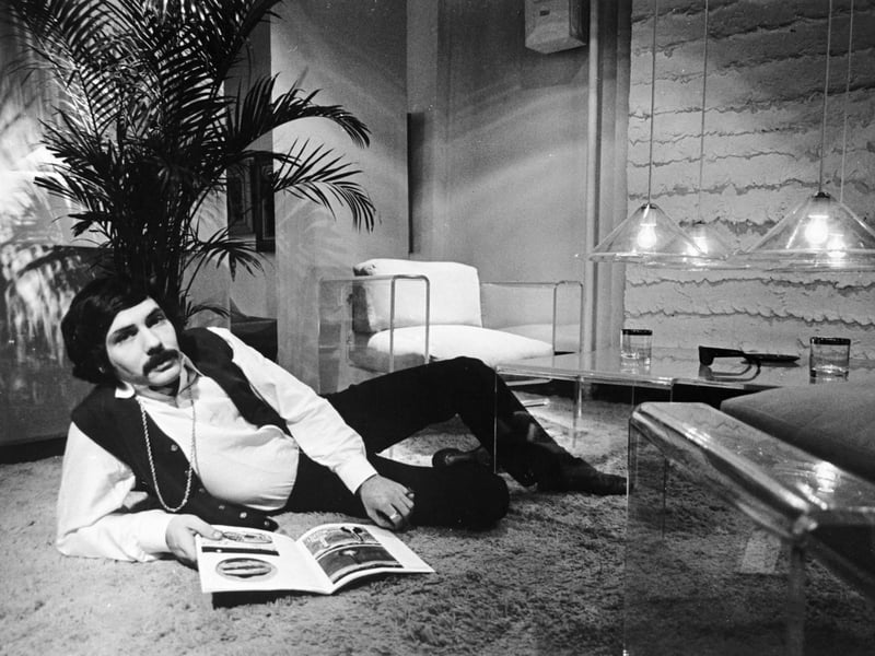 Is it possible for any picture to scream 70s decor more than this one? All the classic design features that marked the decade are there, including the must-have thick shag carpet. Some people loved the comfort and found it vastly preferable to the modern trend for bare wooden floors. But others found it a nightmare to clean, while for youngsters there was always the danger of losing your favourite toy.