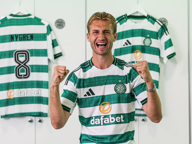 Swedish winger Benjamin Nygren signed for Celtic last week. (Photo by Craig Williamson / SNS Group)