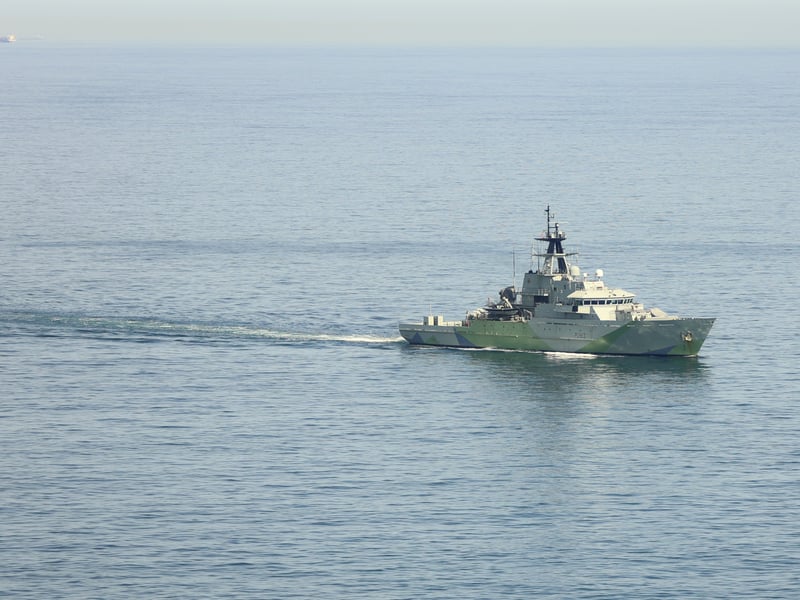 HMS Mersey and Royal Navy helicopters stalked the Russian submarine RFN Novorossiysk as it sailed through British waters.