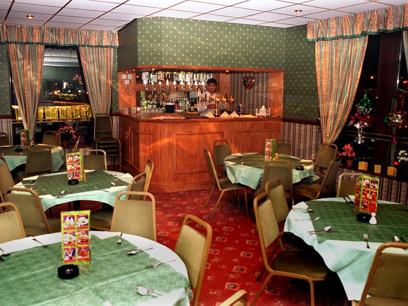 The new upstairs restaurant at the Sheesh Mahal on Kirkstall Road in December 1997.