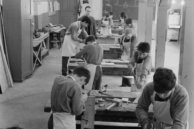 Much more time was spent on practical lessons at schools in the 60s and 70s, often with different classes for boys and girls based on gender stereotyping. Boys would often learn things like bricklaying, woodwork and metalwork, while while girls were taught cookery and sewing.