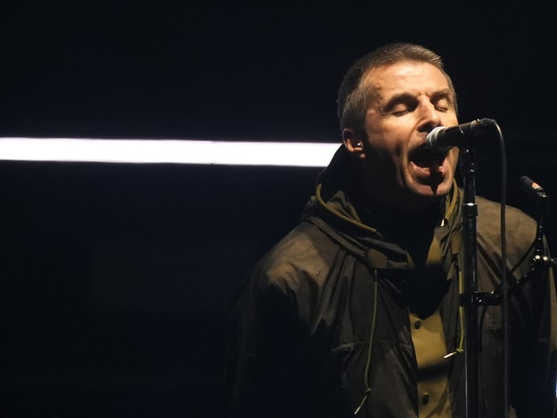Liam Gallagher belts out another anthem as Oasis play the Principality Stadium, Cardiff.