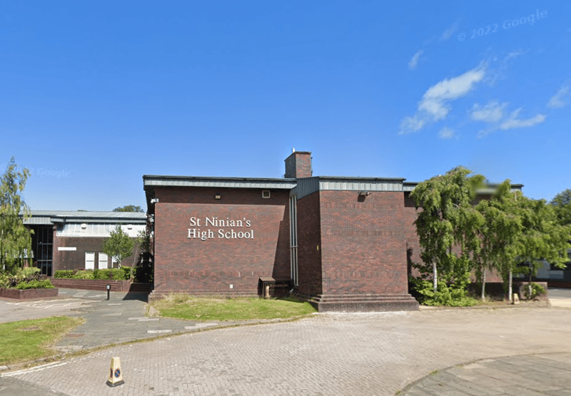 St Ninian’s is a Catholic state secondary school in Giffnock, East Renfrewshire. Over the last five available years, it has an average place of about 3.4 in the top 25. 
In the 2022/23 school year, it was 4th overall, with 79% of its students attaining five or more Highers.