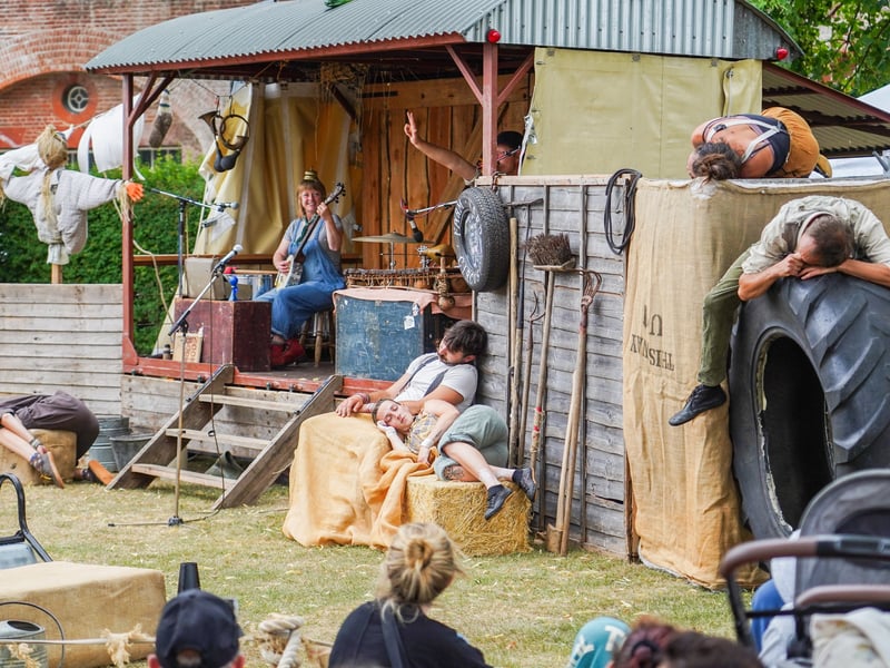 The Farmyard circus as seen at Glastonbury 2025. Pictured by Alec Chapman