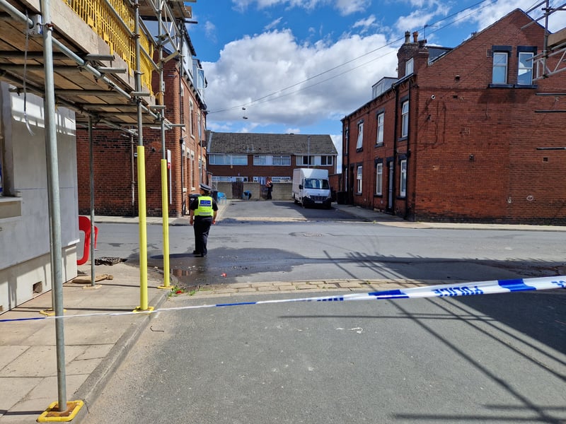 The scene closed off Cedar Place from four directions, with residents telling the YEP that they had been unable to leave the street with their vehicles.