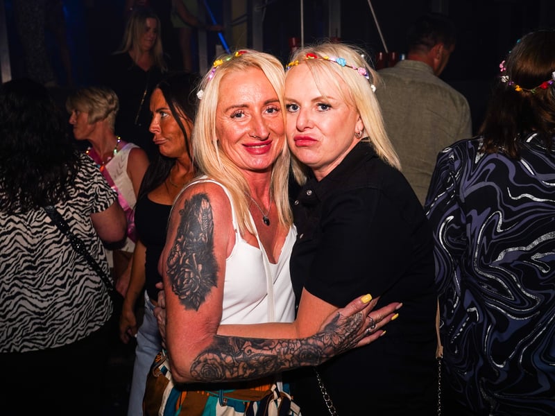 Revellers at the "truly special" reunion party at Astoria in July. A celebration of old Portsmouth nightclubs 5th Avenue, Time &Envy, Martines & Images.
Pictured: Rachel Powell (left), and Tasha Ford (right).
Picture: Alec Chapman