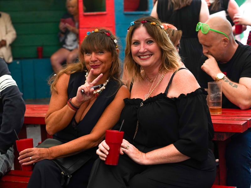 Revellers at the "truly special" reunion party at Astoria in July. A celebration of old Portsmouth nightclubs 5th Avenue, Time &Envy, Martines & Images.


Pictured: Kim Barnard (left) and Catherine Parker (right)

Picture: Alec Chapman