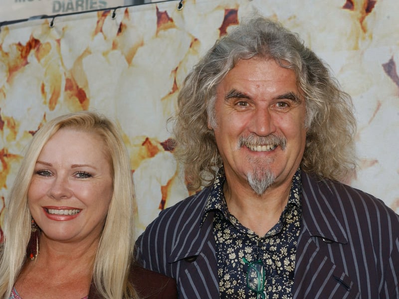 Billy Connolly arrives for the Edinburgh Film Festival launch with his wife Pamela Stephenson in 2004.
