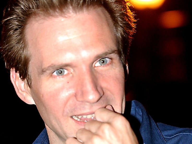 Ralph Fiennes arrives at the UGC in Fountainpark for the premiere of his new film 'Spider' in Edinburgh in 2002.