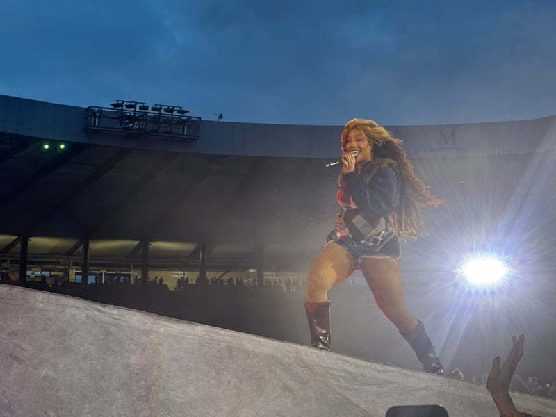 SZA laps up the applause.