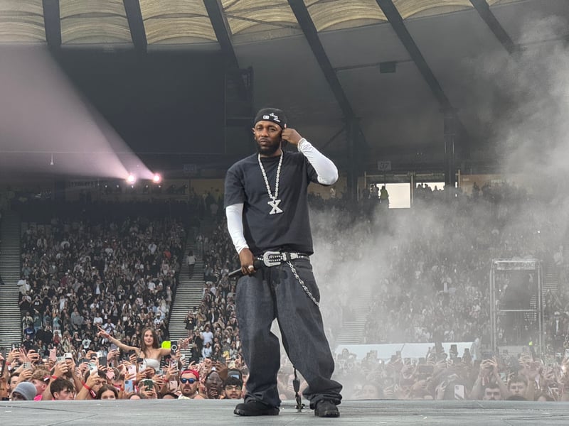 Kendrick Lamar played tracks from throughout his acclaimed career.