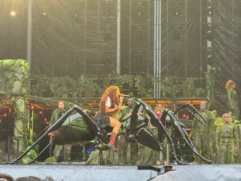 At one point SZA rode a giant ant called Anthony.