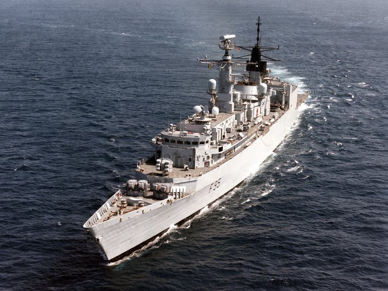 HMS London, a Type 22 frigate, was decommissioned in 1999 and sold to Romania on January 14, 2003. She was the flagship of the Royal Navy task force during the 1991 Gulf War.