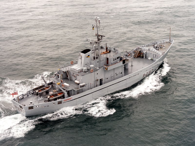 HMS Guernsey, an Island-class offshore patrol vessel, was sold to Bangladesh in 2004 and renamed BNS Sangu. She was regularly involved in naval exercises, including Exercise Milan at the Andaman Islands in India in 2008 and 2014.