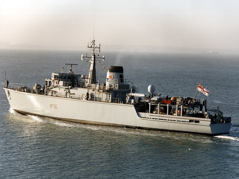 HMS Bicester, a Hunt-class mine countermeasures vessel, was sold to the Greek Navy in 2001 and was renamed Europa.