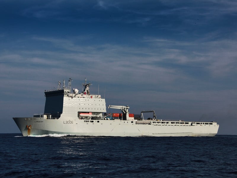 RFA Largs Bay, a Bay-class landing ship, was modified and sold to Australia in 2011. She was renamed HMAS Choules.