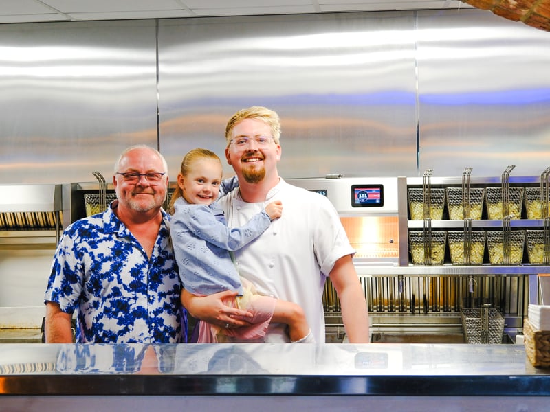  “We are absolutely delighted to be open here in South Queensferry,” said Bryan Coghill, who has brought The Crab & Lobster Fish Shack to fruition, together with head chef son, Jack, wife Michelle, and daughter in law, Sarah.