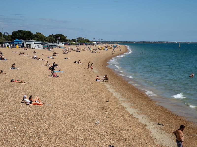 Pictured - Lots of people enjoying the sunshine at the beach
Photos by Alex Shute