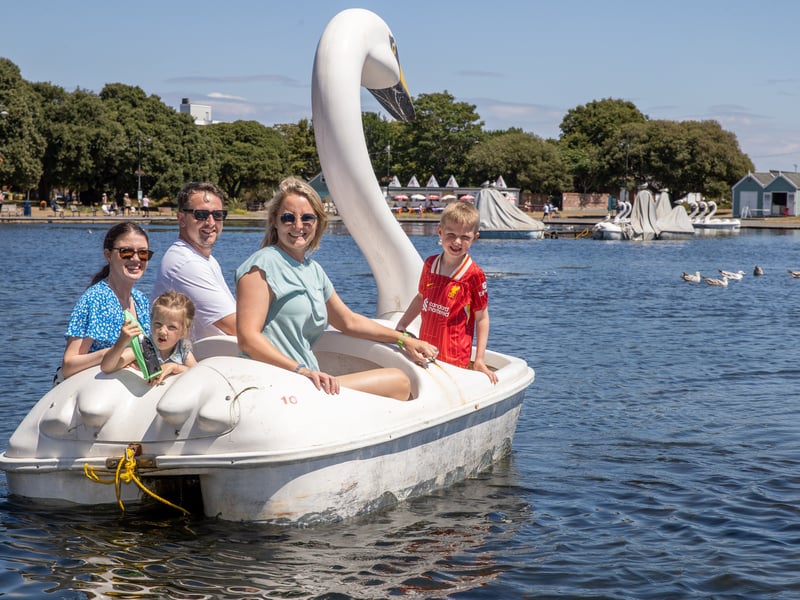 Pictured - Families enjoying the Swans on Canoe Lake
Photos by Alex Shute