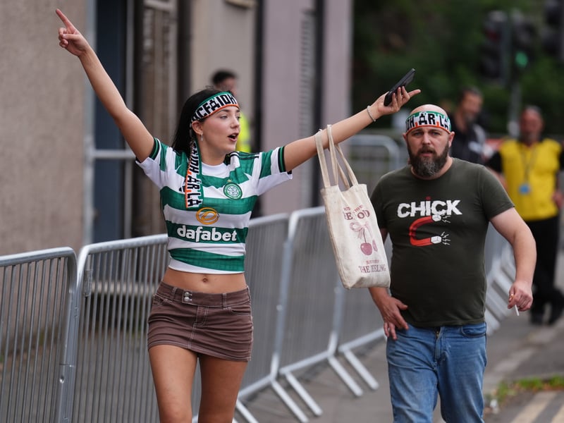 Fans arrive at Kneecap's O2 Academy gig in Glasgow.