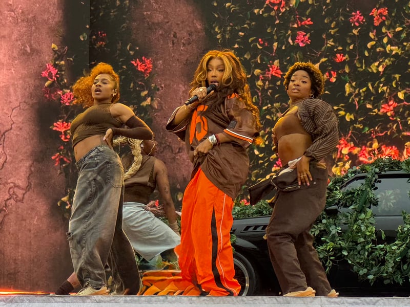 A troupe of dancers added to proceedings.