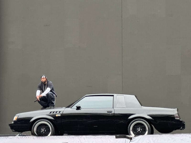 The GNX car that gives Lamar's new album its name made an appearance.