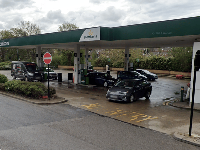 Fuel at the Morrisons supermarket, located on Swinnow Road, Bramley, is priced starting at 129.9p a litre.