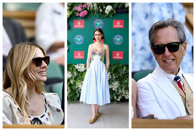 Sienna Miller, Lily Collins and Richard E. Grant were some of the best dressed stars at Wimbledon 2025