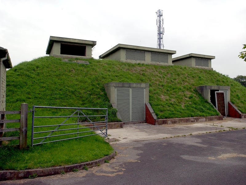 An underground nuclear bunker which went up for sale in Goosnargh near Preston, Lancashire, in 2004